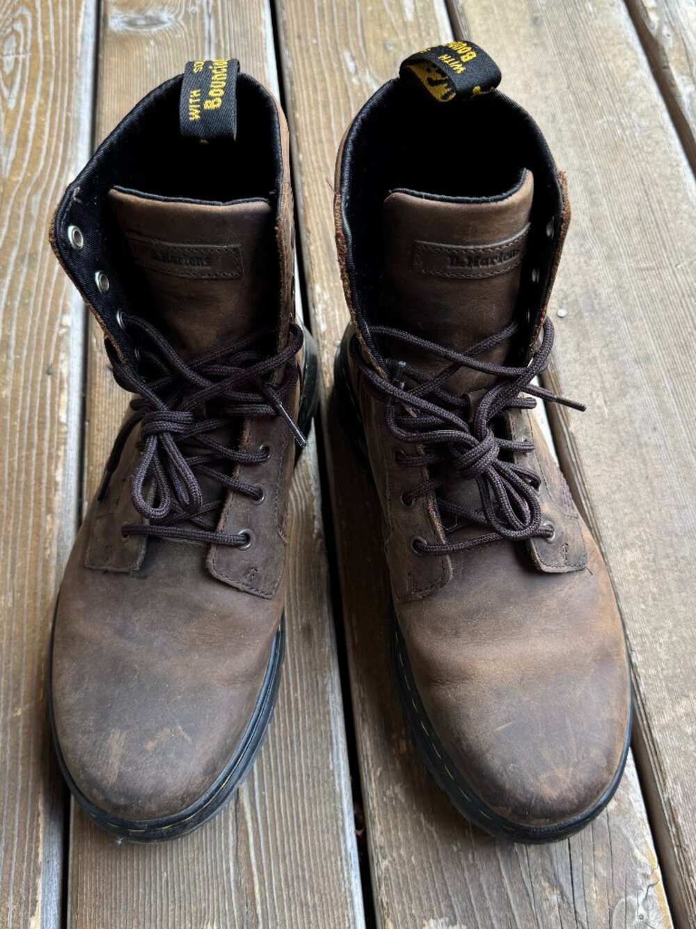 EUC Dr. Martens Combs Crazy Horse Brown Lace Up Boots - Men's 9/Women's 10/EU 42
